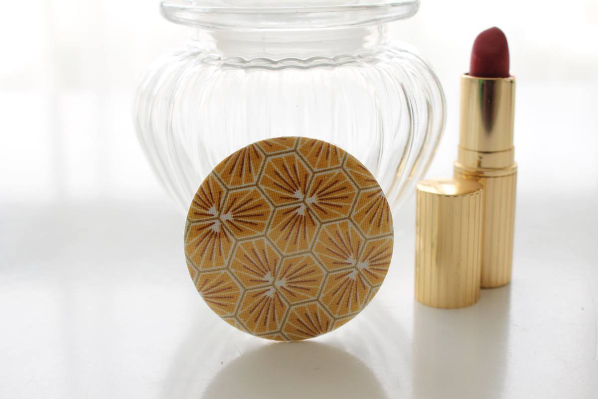 Miroir de poche Bella sun jaune