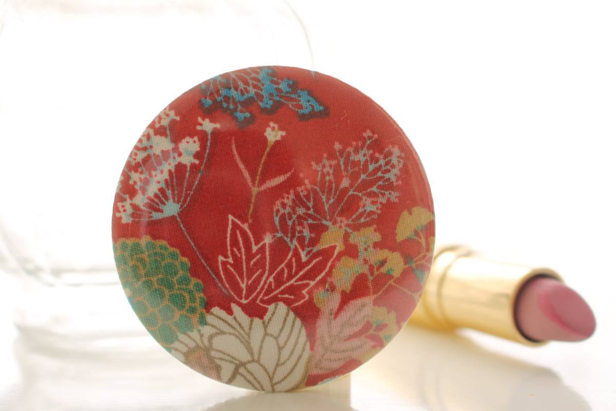 Miroir de poche Bella bouquet rouge