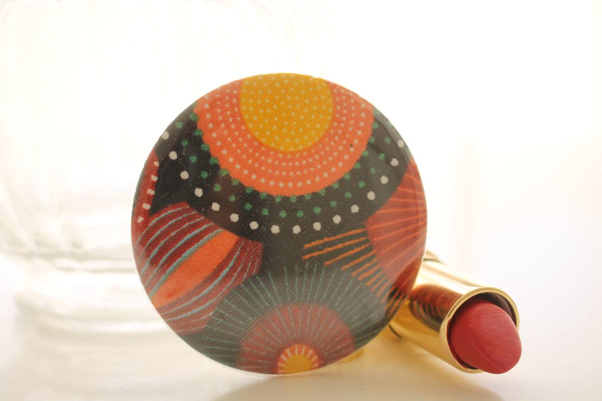 Miroir de poche Bella rond orange