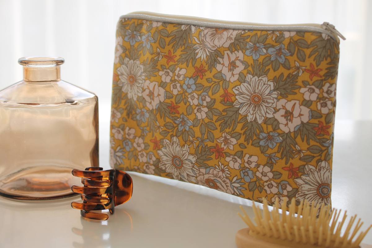 Pochette zippée Alna beige – Image 2