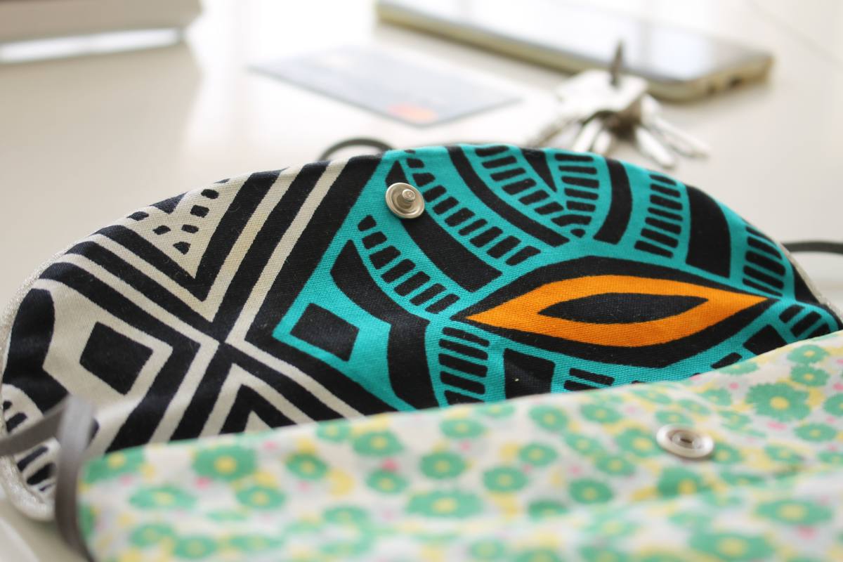 Sac Gloria fleurs vertes – Image 2