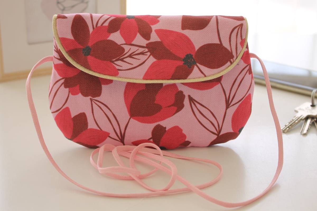 Sac poketto tulipe rose