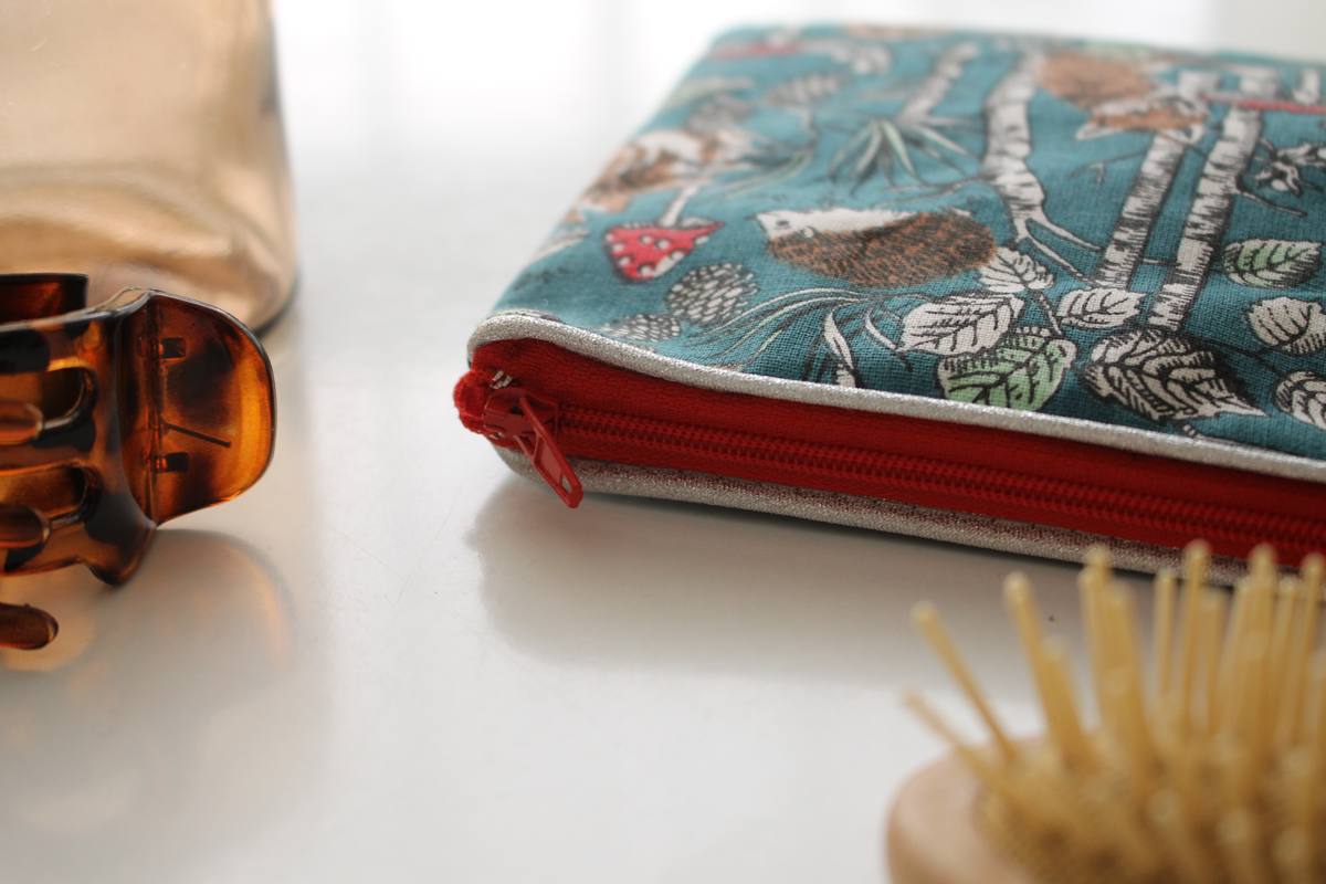 Pochette zippée Alna animaux de la forêt – Image 3