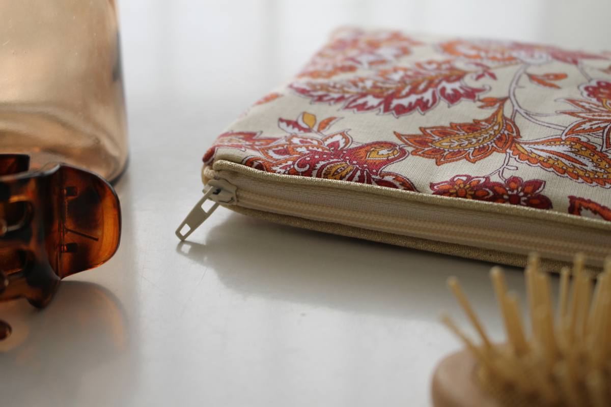 Pochette zippée Alna lotus beige – Image 3