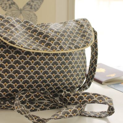 Sac Anaé éventails noirs