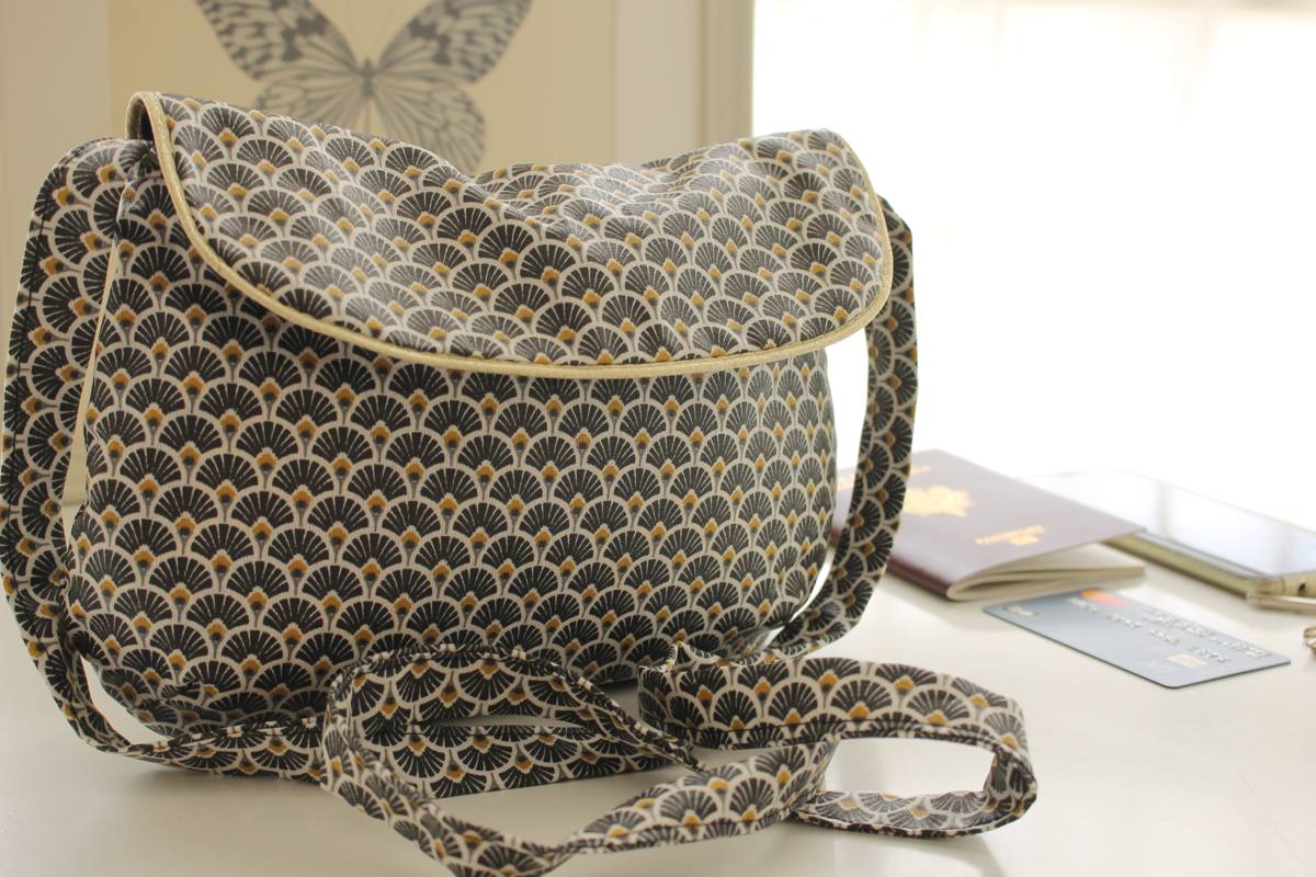 Sac Anaé éventails noirs