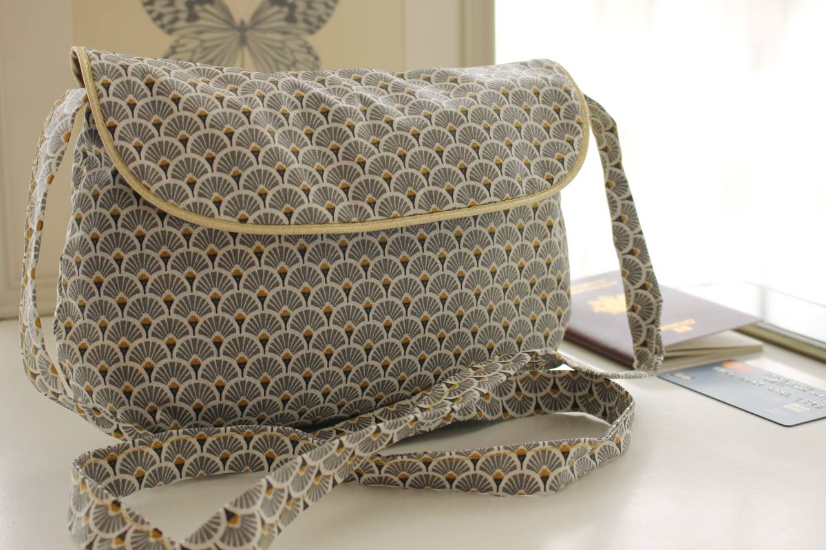 Sac Anaé éventails gris