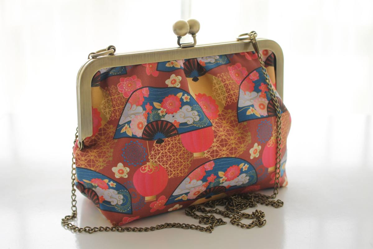 Sac rétro Emma éventails fleuris