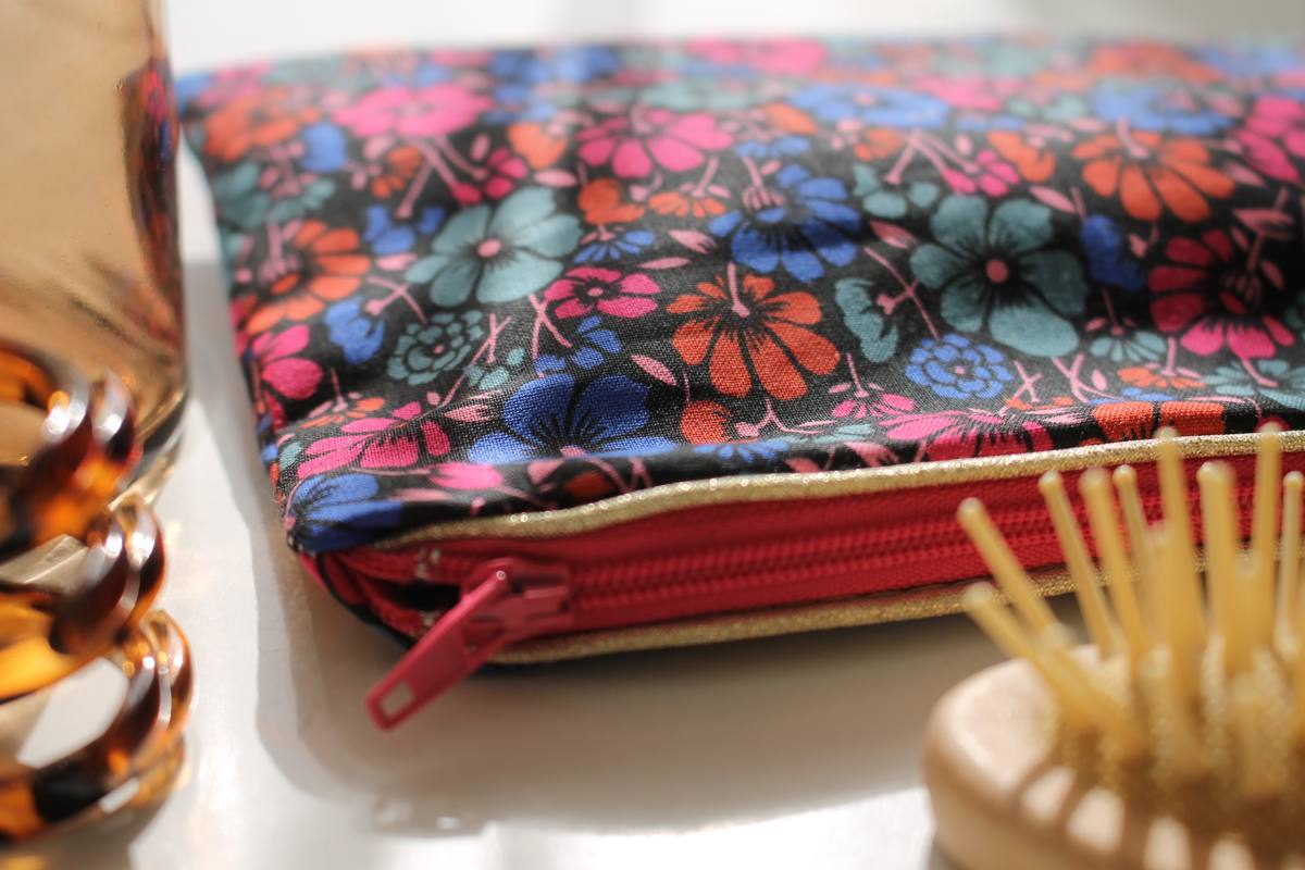 Pochette zippée Alna rose – Image 3