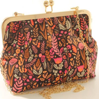 Sac rétro Emma velours marron
