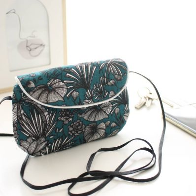 Sac poketto tropical bleu