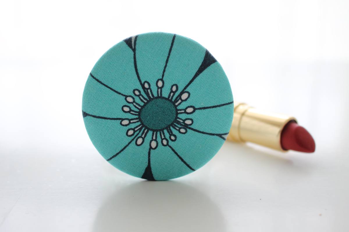 Miroir de poche Bella corolle bleue