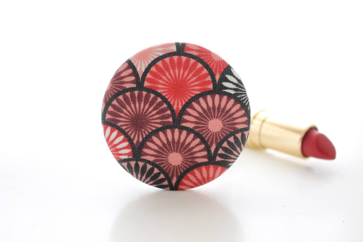 Miroir de poche Bella e rouge noir