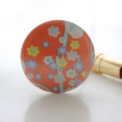 Miroir de poche Bella champs orange