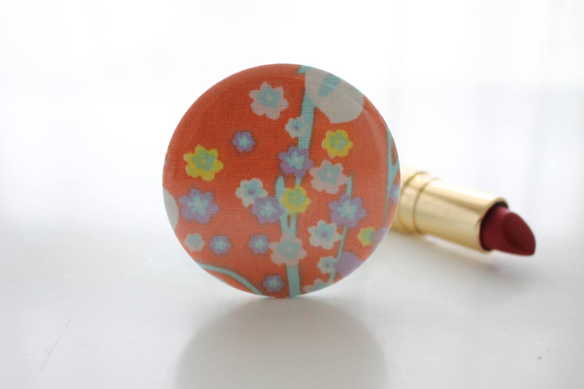 Miroir de poche Bella champs orange