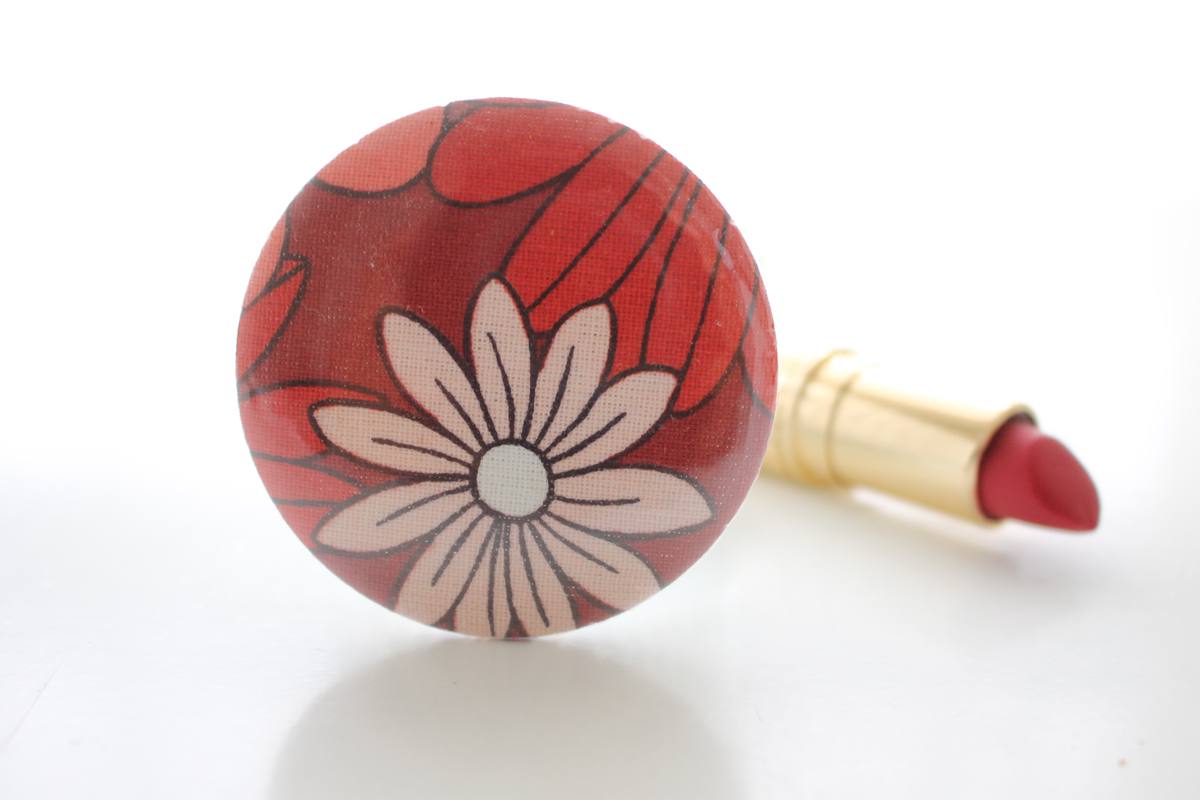 Miroir de poche Bella corolle rose