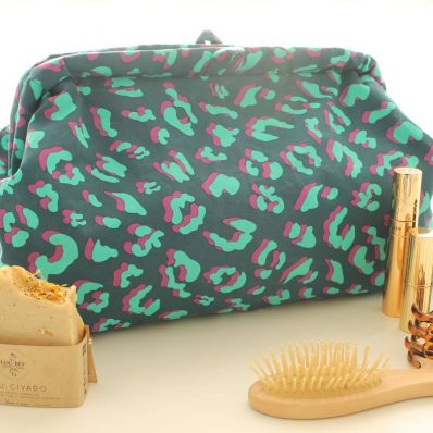 Trousse de toilette Sophia verte