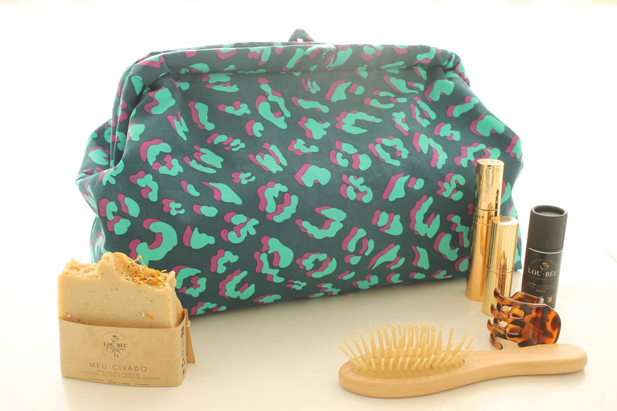 Trousse de toilette Sophia verte