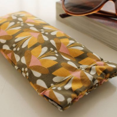 Etui à lunettes Edna flowers retro