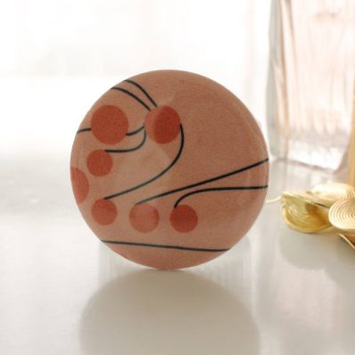 Miroir de poche Bella saumon