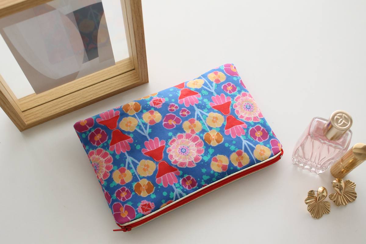 Pochette zippée Alna pot bleu – Image 4