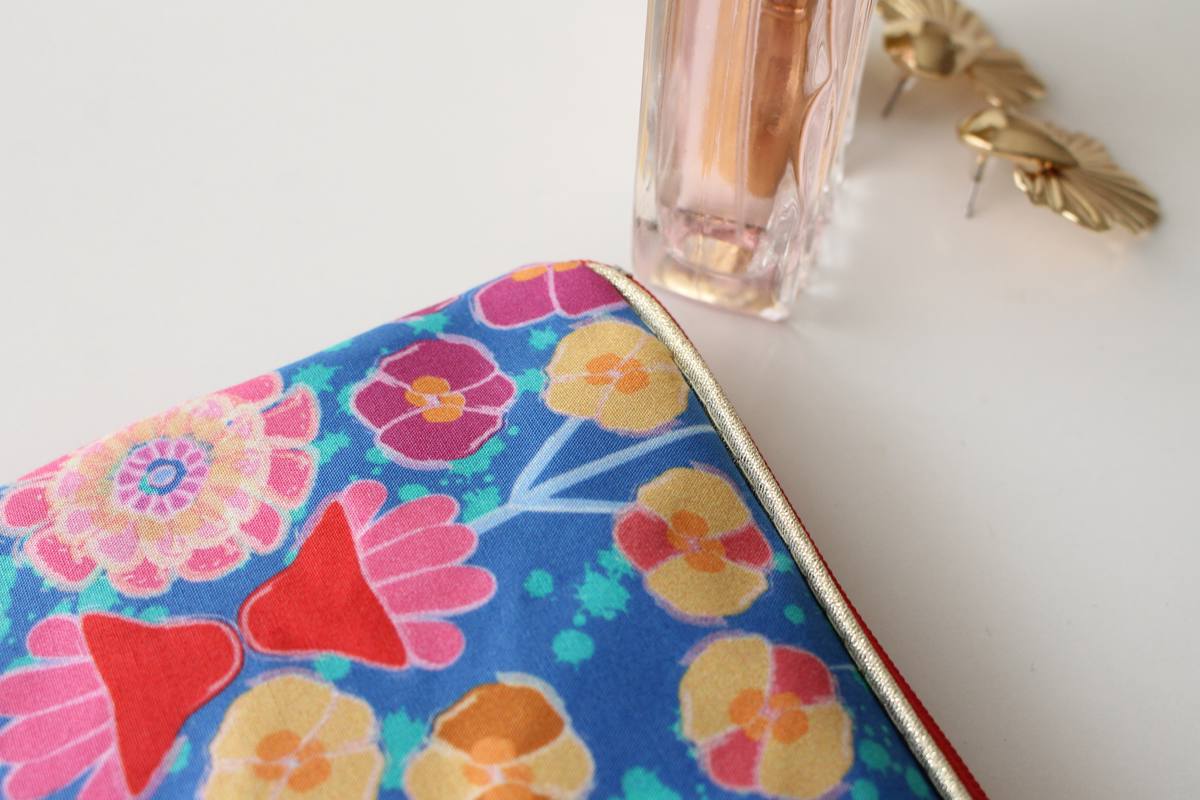 Pochette zippée Alna pot bleu – Image 2