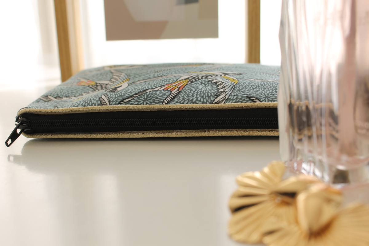 Pochette zippée Alna hirondelles – Image 3