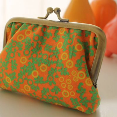 Porte-monnaie Ally orange verte