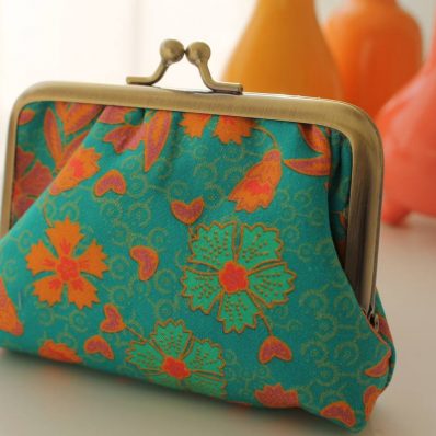 Porte-monnaie Ally vert orange