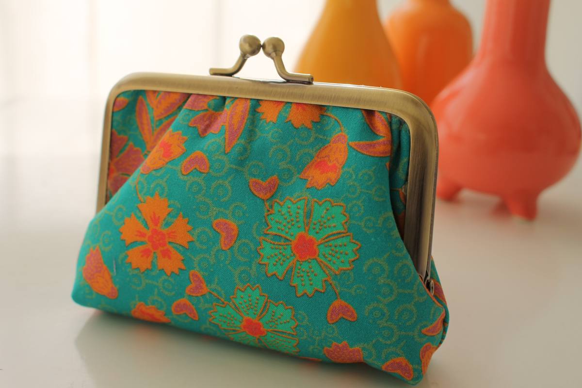 Porte-monnaie Ally vert orange