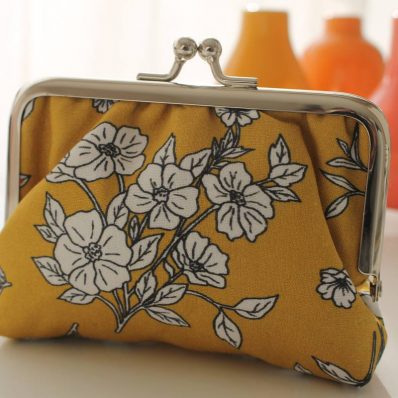 Porte-monnaie Ally bouquet blanc