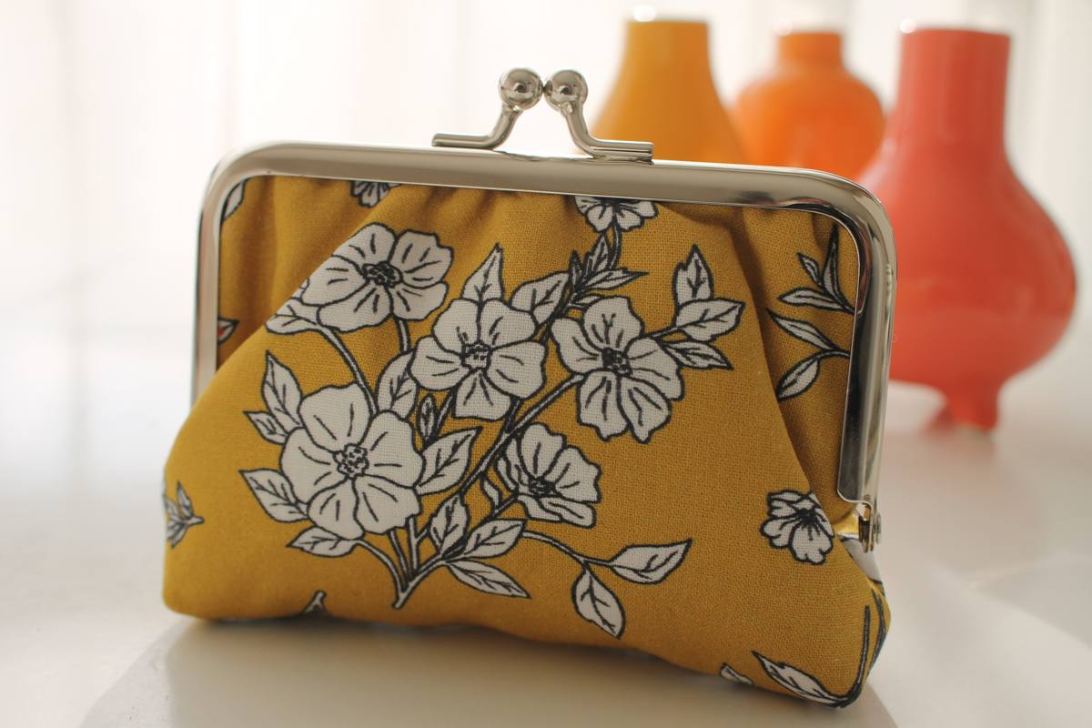 Porte-monnaie Ally bouquet blanc