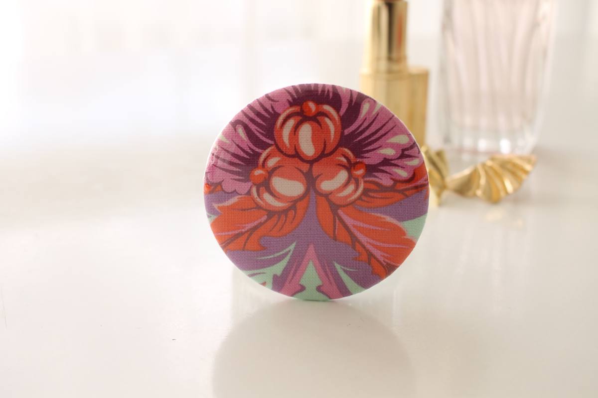 Miroir de poche Bella trois fleurs