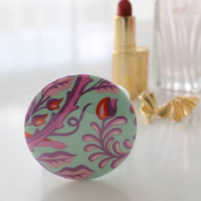 Miroir de poche Bella branche rose