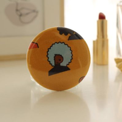 Miroir de poche Bella cheveux bleus