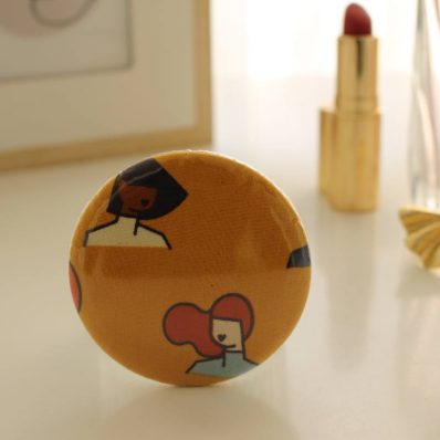 Miroir de poche Bella carré roux