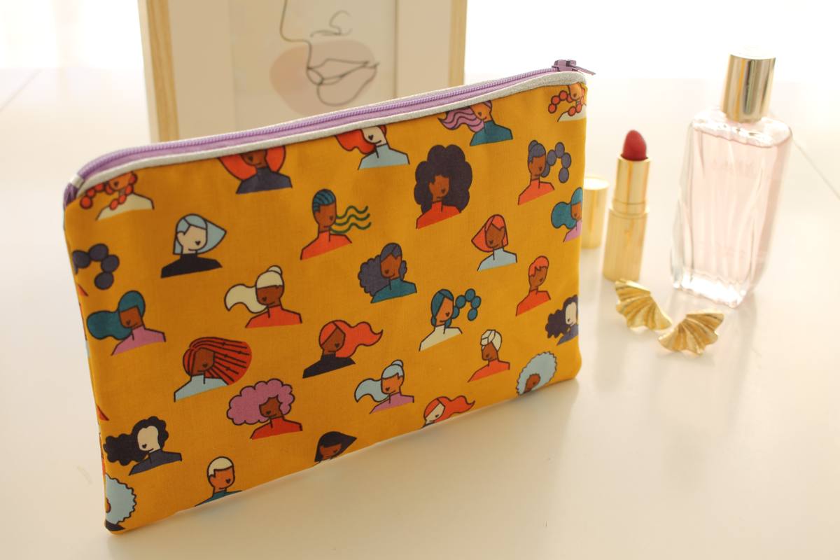 Pochette zippée Alna capillaire