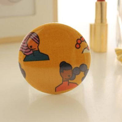 Miroir de poche Bella natte violette