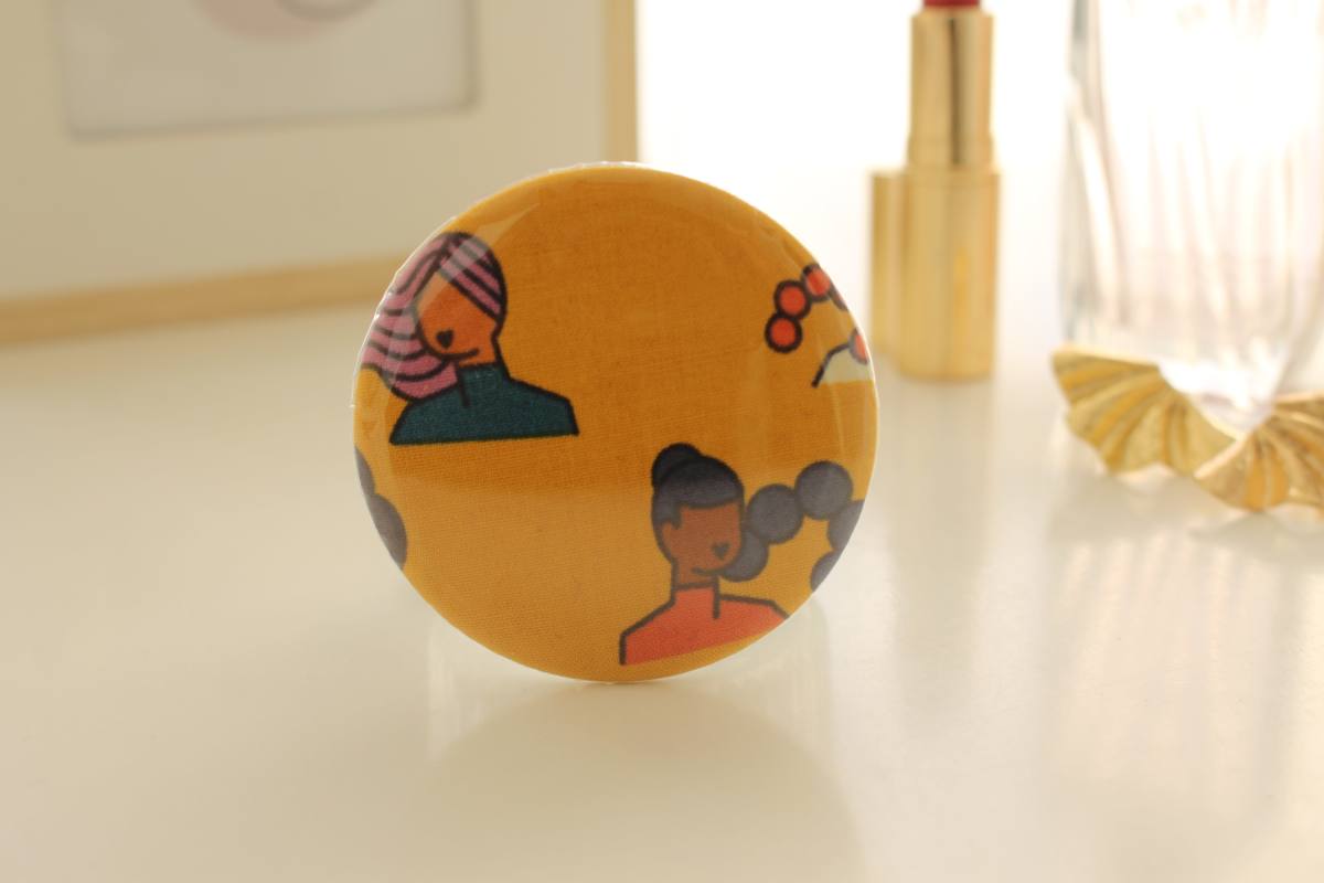 Miroir de poche Bella natte violette