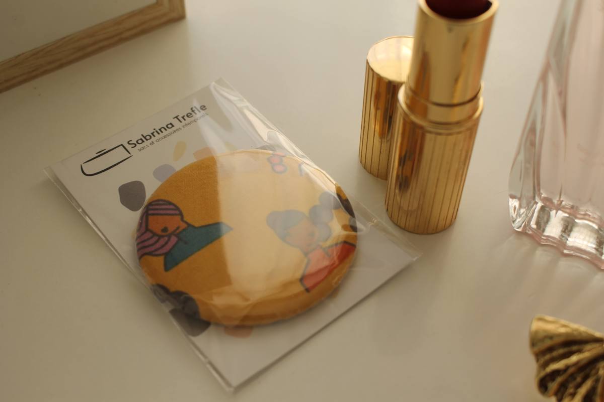 Miroir de poche Bella natte violette – Image 2