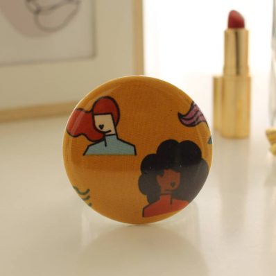 Miroir de poche Bella afro roux