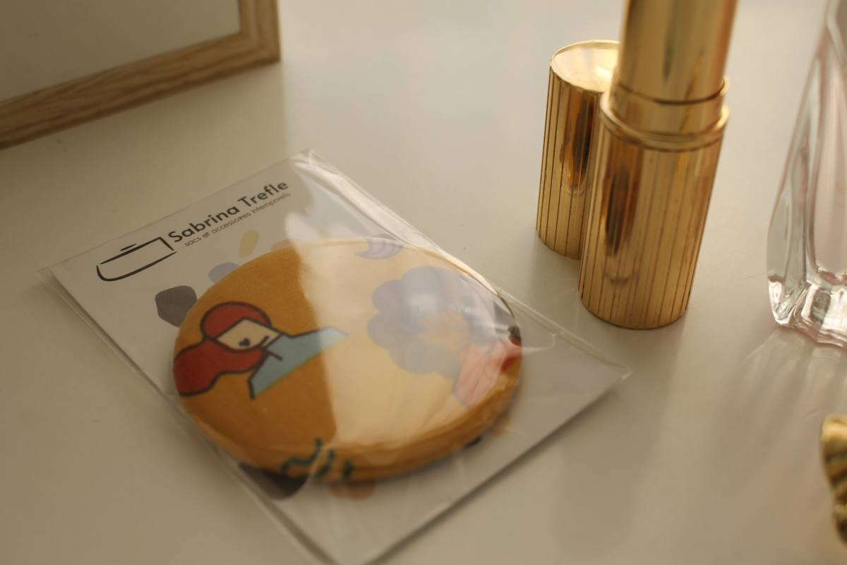 Miroir de poche Bella afro roux – Image 2