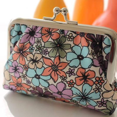 Porte-monnaie Ally fleur ciel