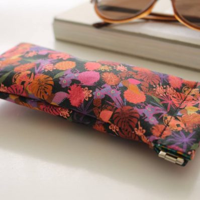 Etui à lunettes Edna tropical rose