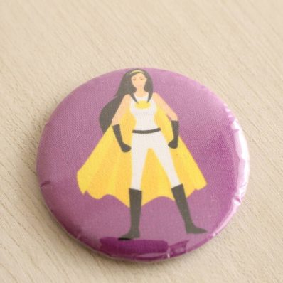 Miroir de poche Bella force jaune