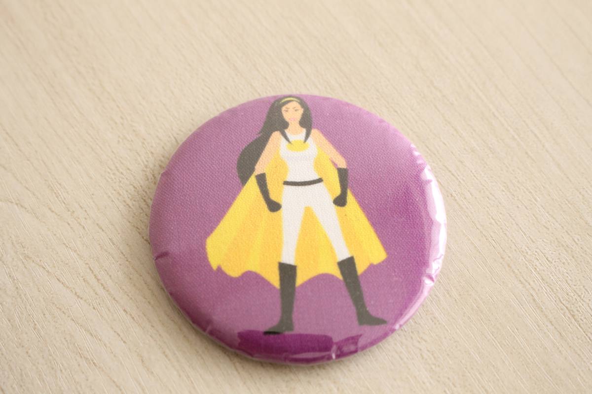 Miroir de poche Bella force jaune