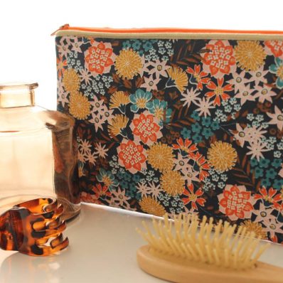 Pochette zippée Alna blue garden
