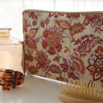 Pochette zippée Alna lotus beige