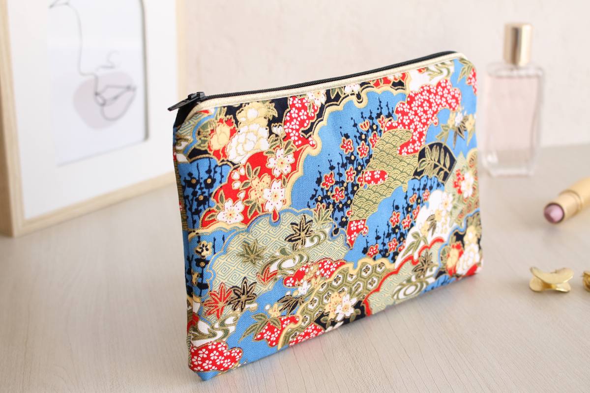 Pochette zippée Alna jap noir
