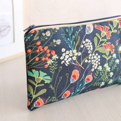 Pochette zippée Alna champ marine